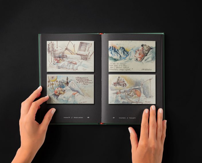 Inner layout in English for Bedtime, written by a practicing nurse — short stories and sketches from medical life